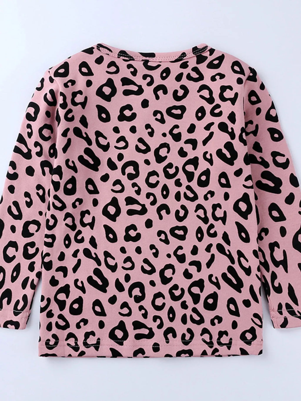 Children's Leopard Print Long Sleeve Top and Pants Set by Trendsi