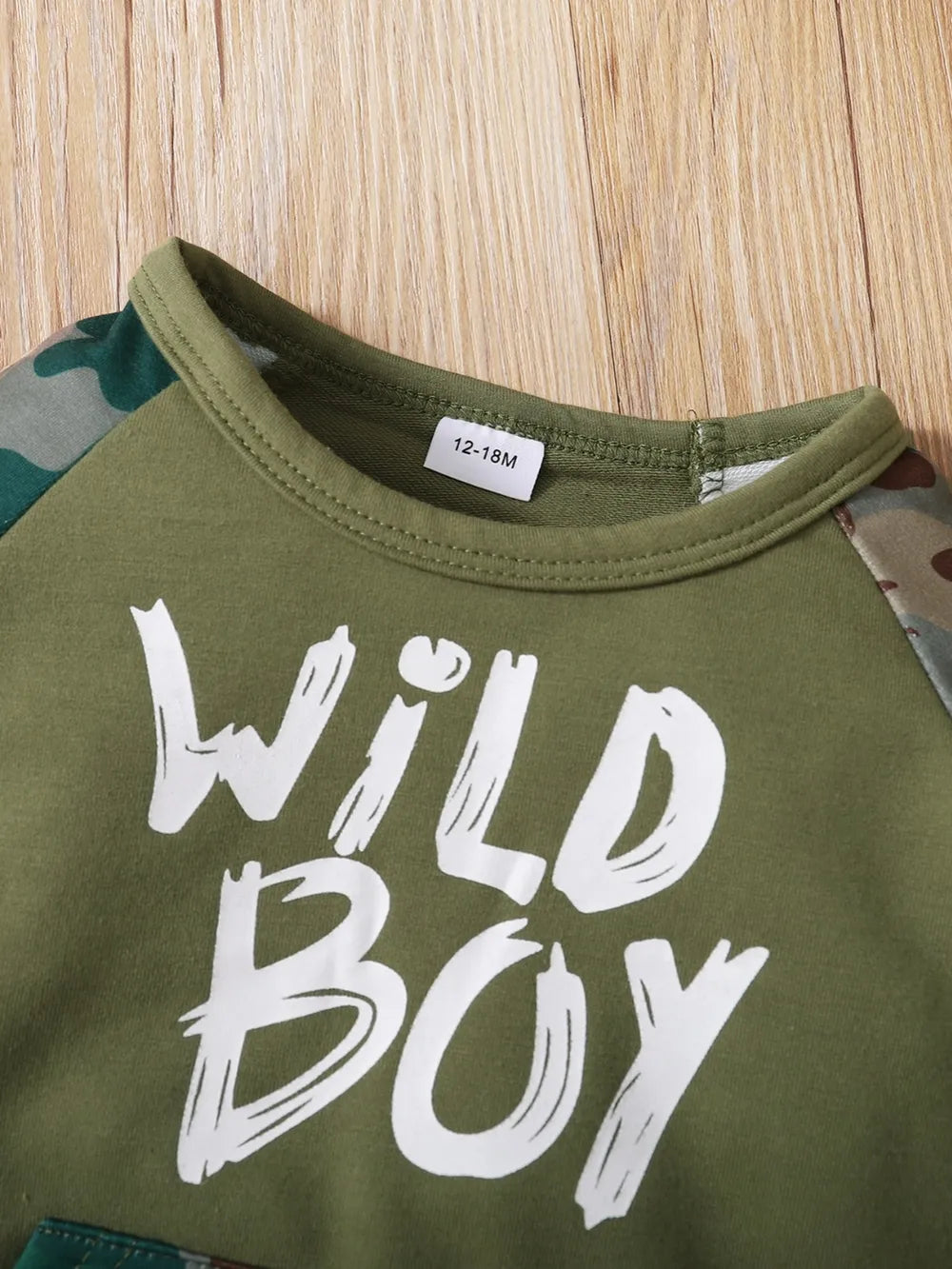 Children's Camouflage Top and Pants Set by Trendsi