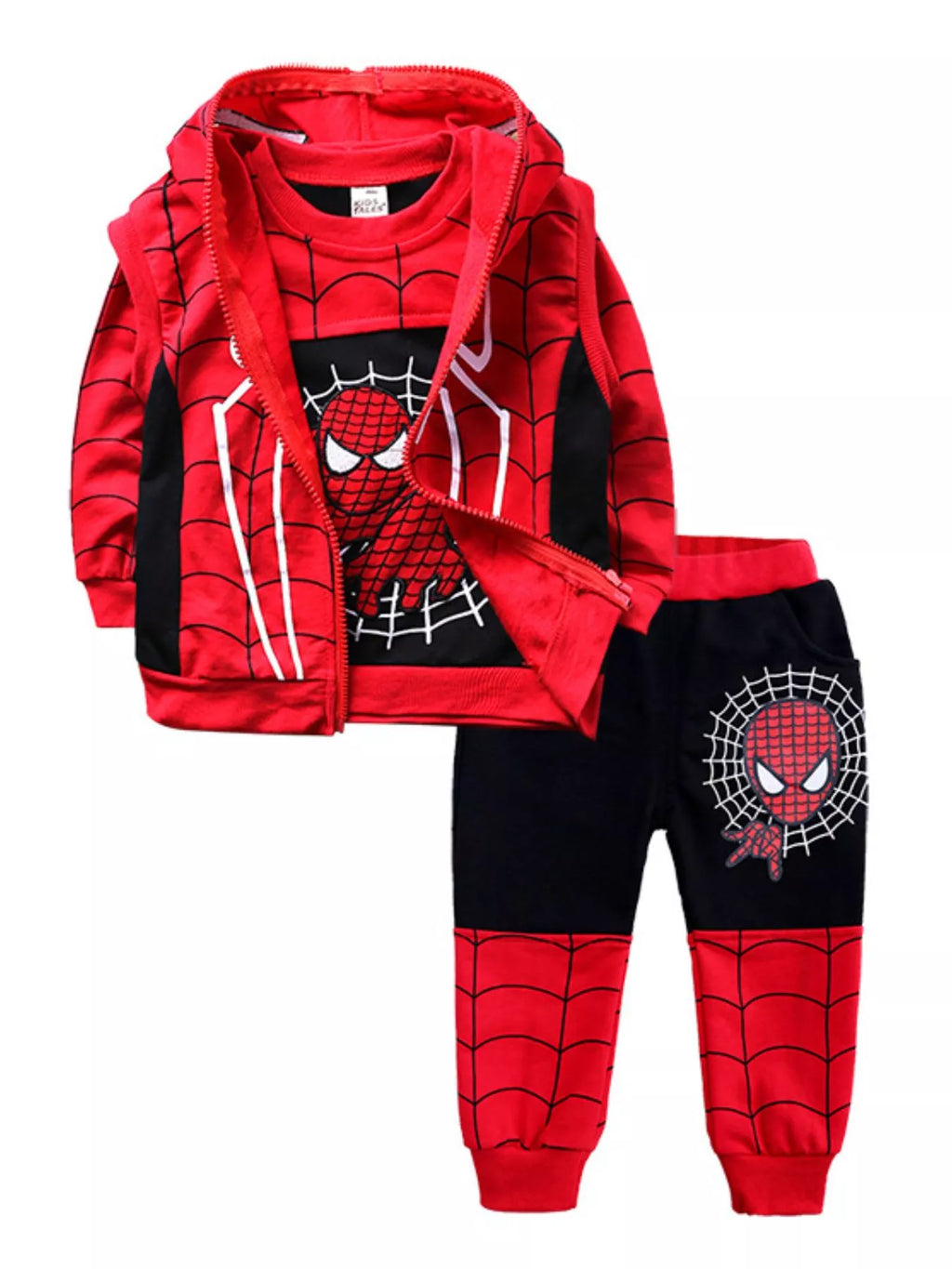 Children's Spiderman 3-Piece Outfit Set by Trendsi
