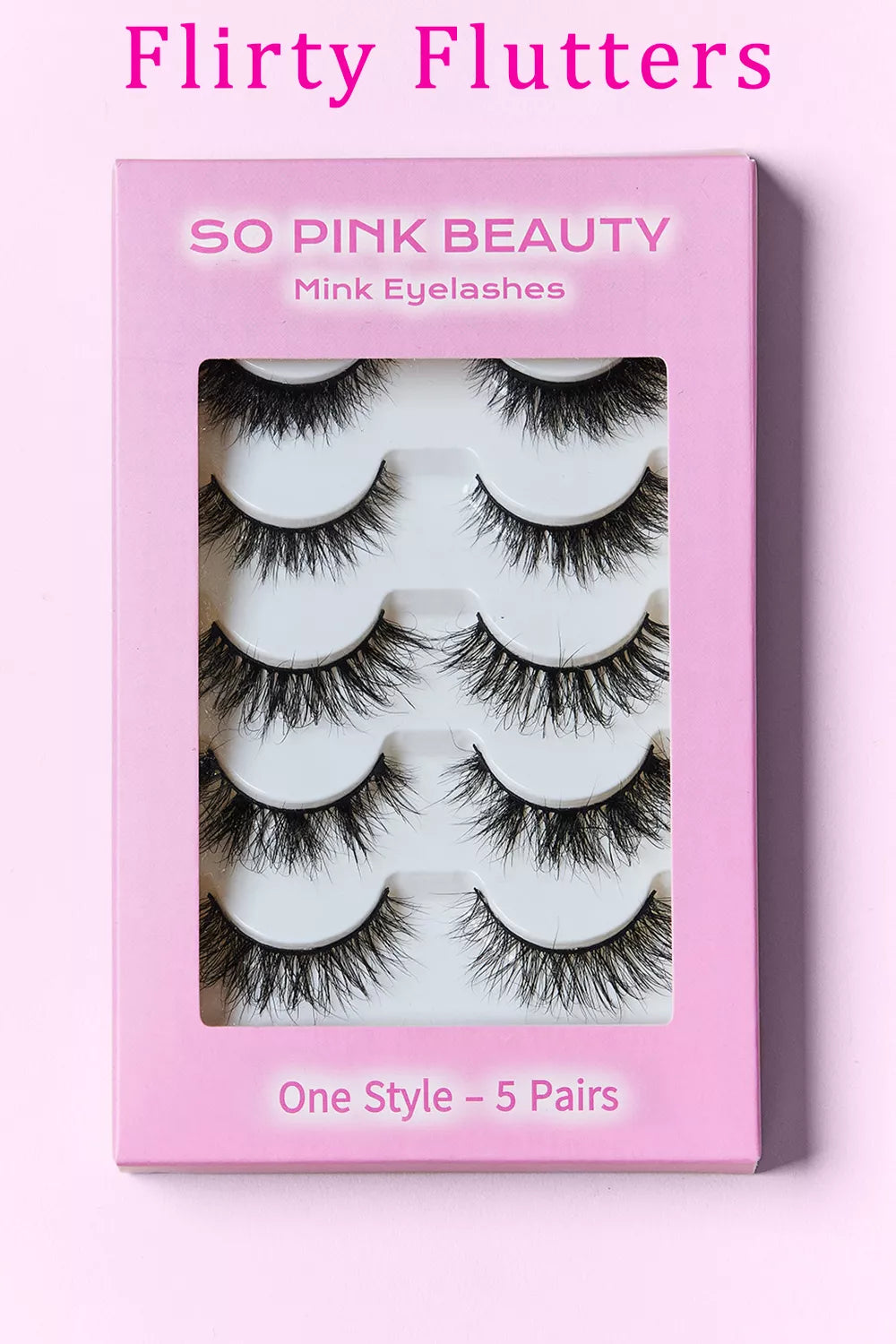 SO PINK BEAUTY Mink Eyelashes 5 Pairs by Trendsi