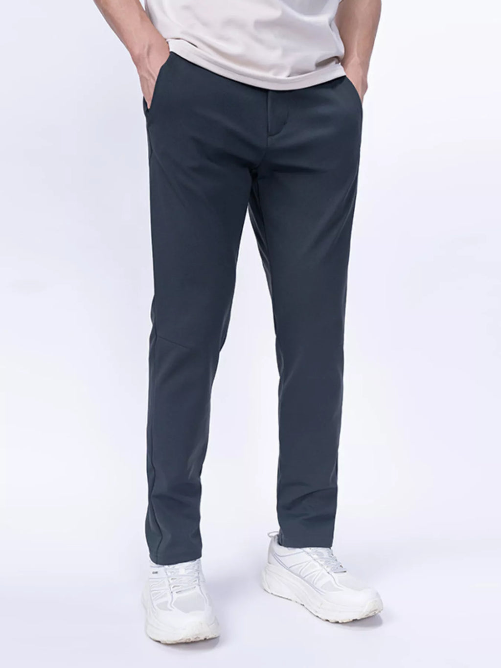 Men's Plus Size Slim-Fit Stretch Pants by Trendsi