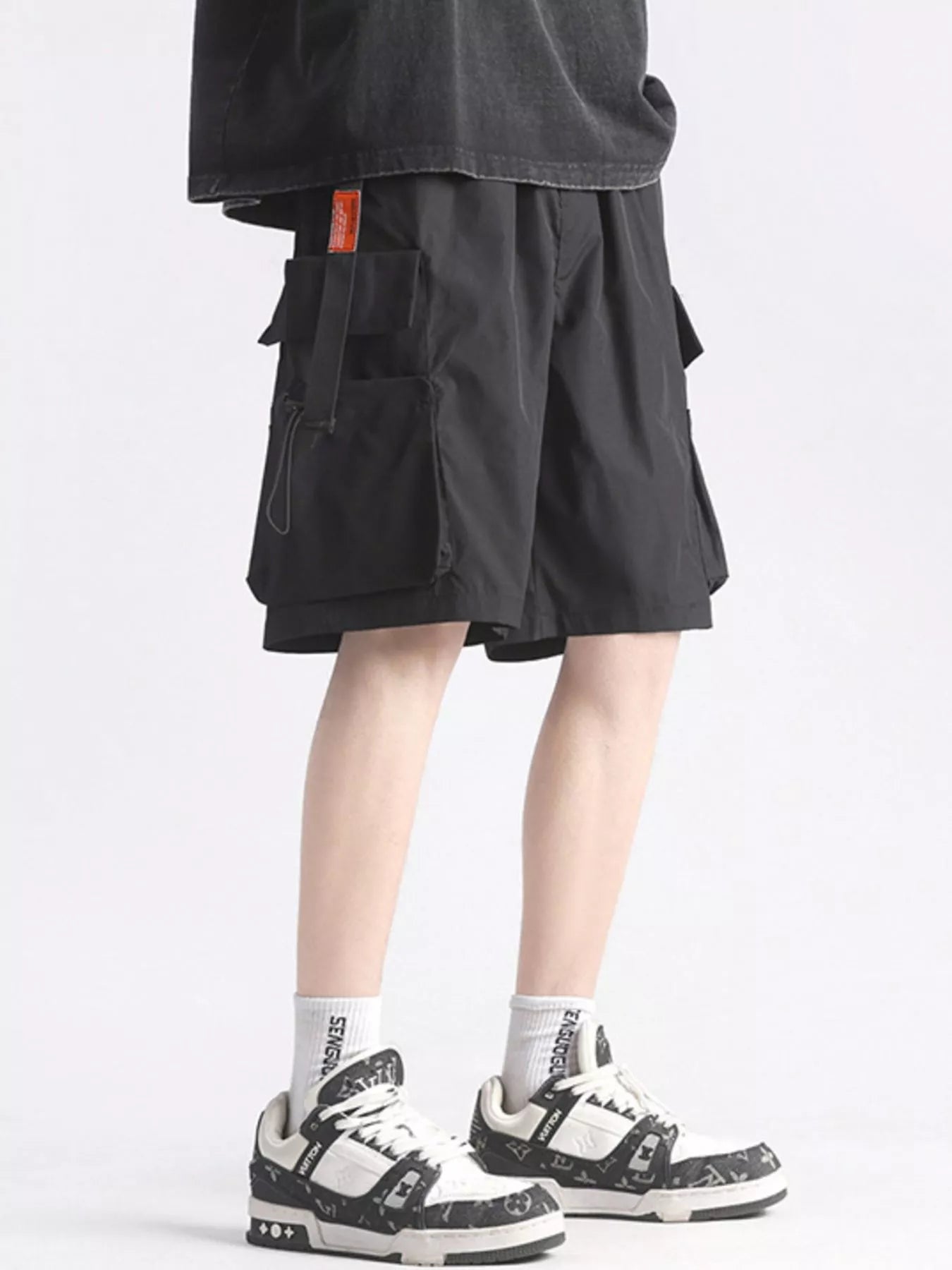 Men 's Full Size Multi-Pocket Relaxed Fit Cargo Shorts Plus Size by Trendsi