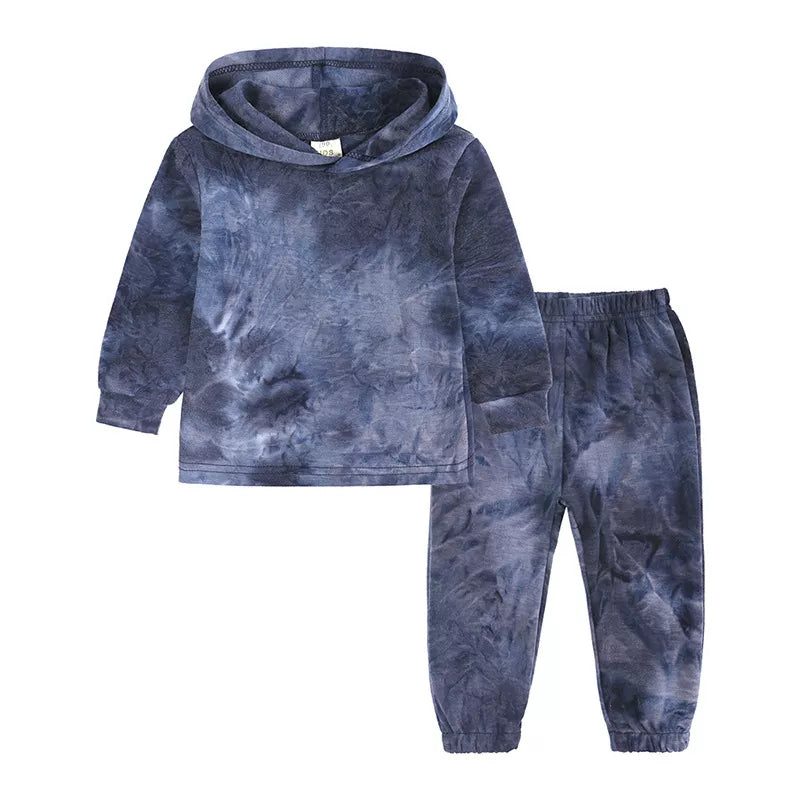 Children's Tie-Dye Hoodie and Pants Set by Trendsi
