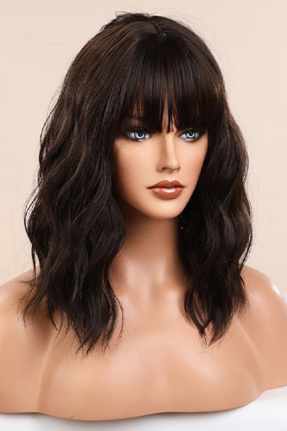 Natural Looking Synthetic Full Machine Bobo Wigs 12'' by Trendsi