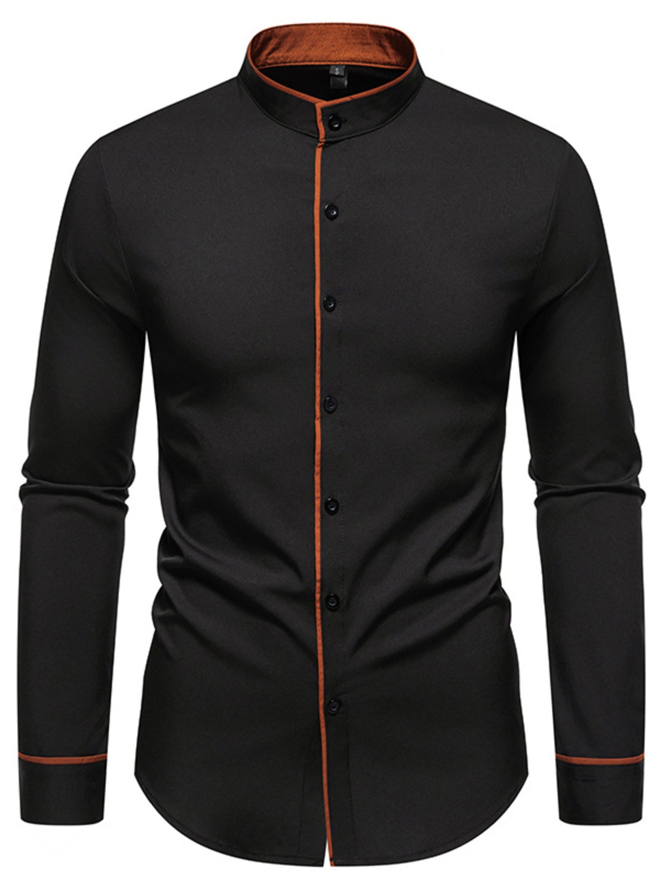Men's Slim Fit Long Sleeve Shirt by Trendsi