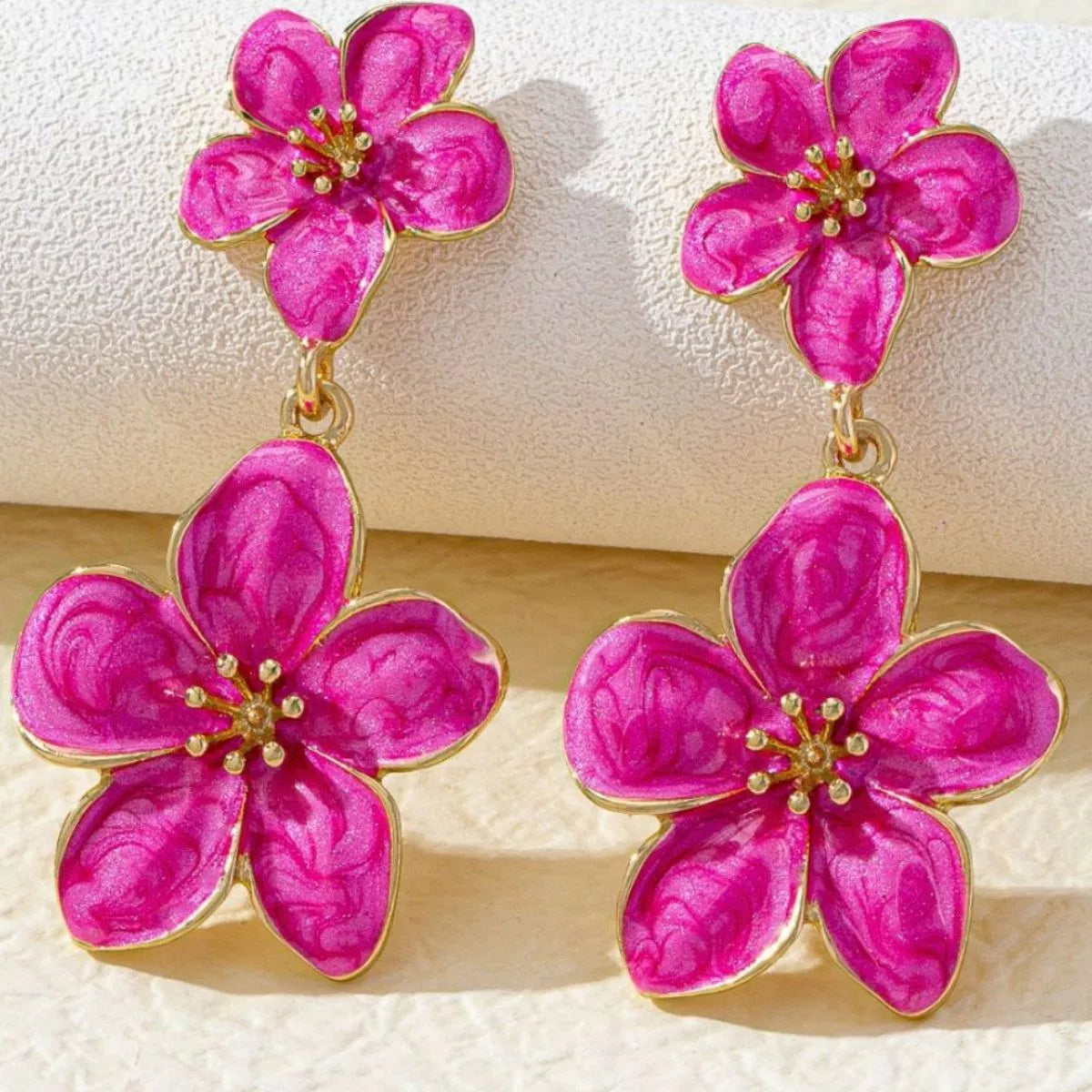 Flower Dangle Earrings by Trendsi