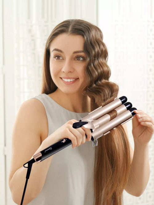 3-Barrel Instant Waver Curling Iron by Trendsi