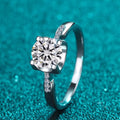 1 Carat Moissanite 925 Sterling Silver Ring by Trendsi