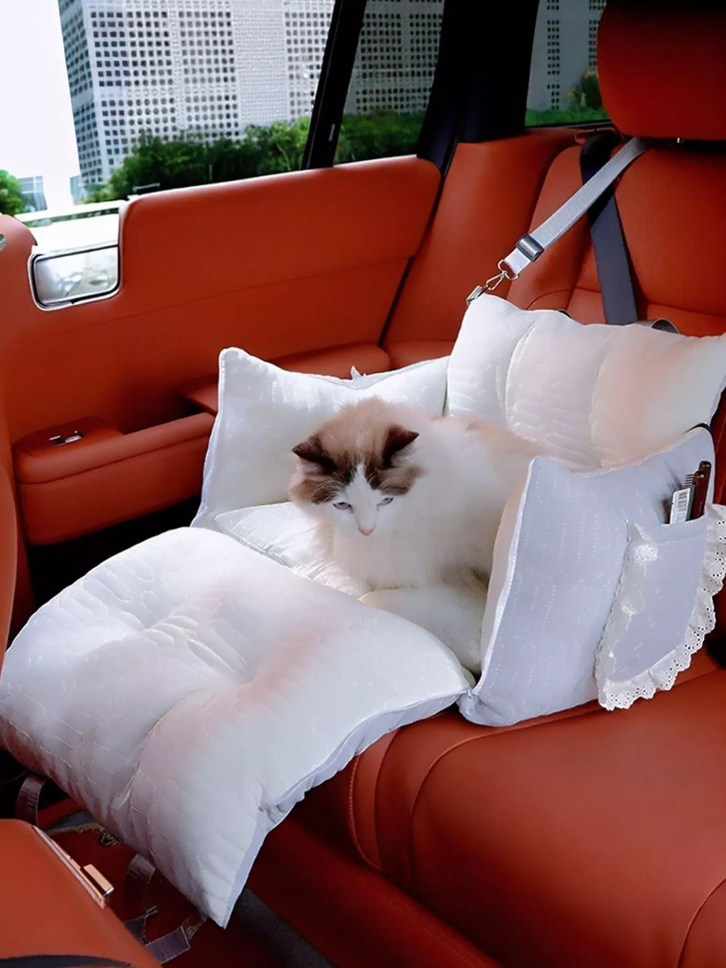 Comfortable & Secure Pet Car Seat Carrier by Trendsi