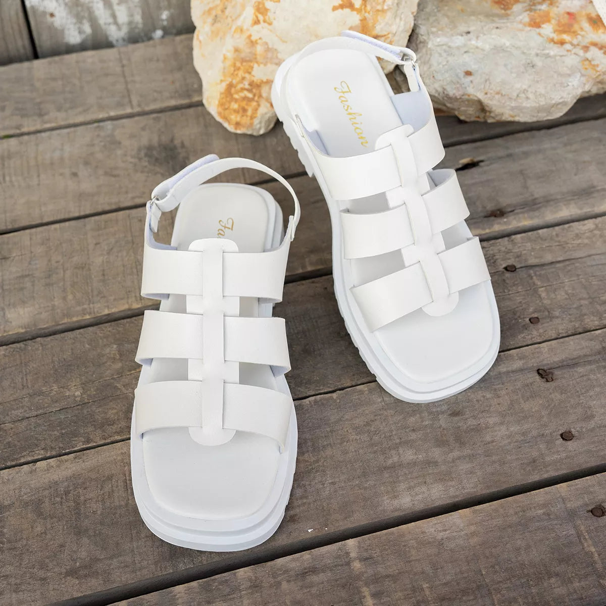 Open Toe Platform Sandals by Trendsi