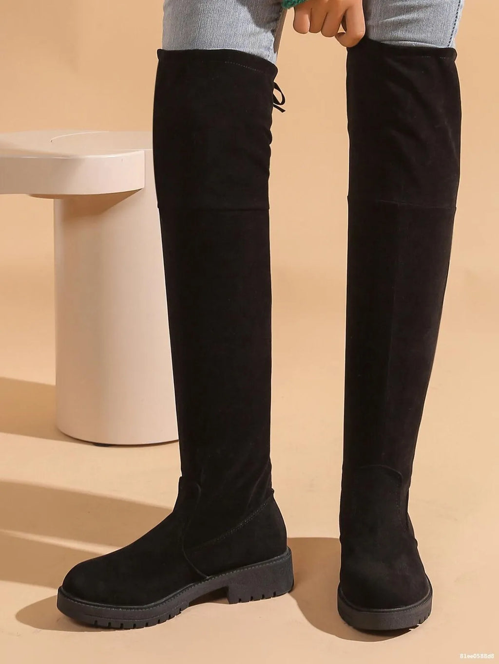 Over-the-Knee Block Heel Boots by Trendsi