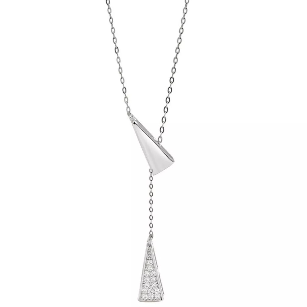 Triangle Pendant Y Necklace by Trendsi