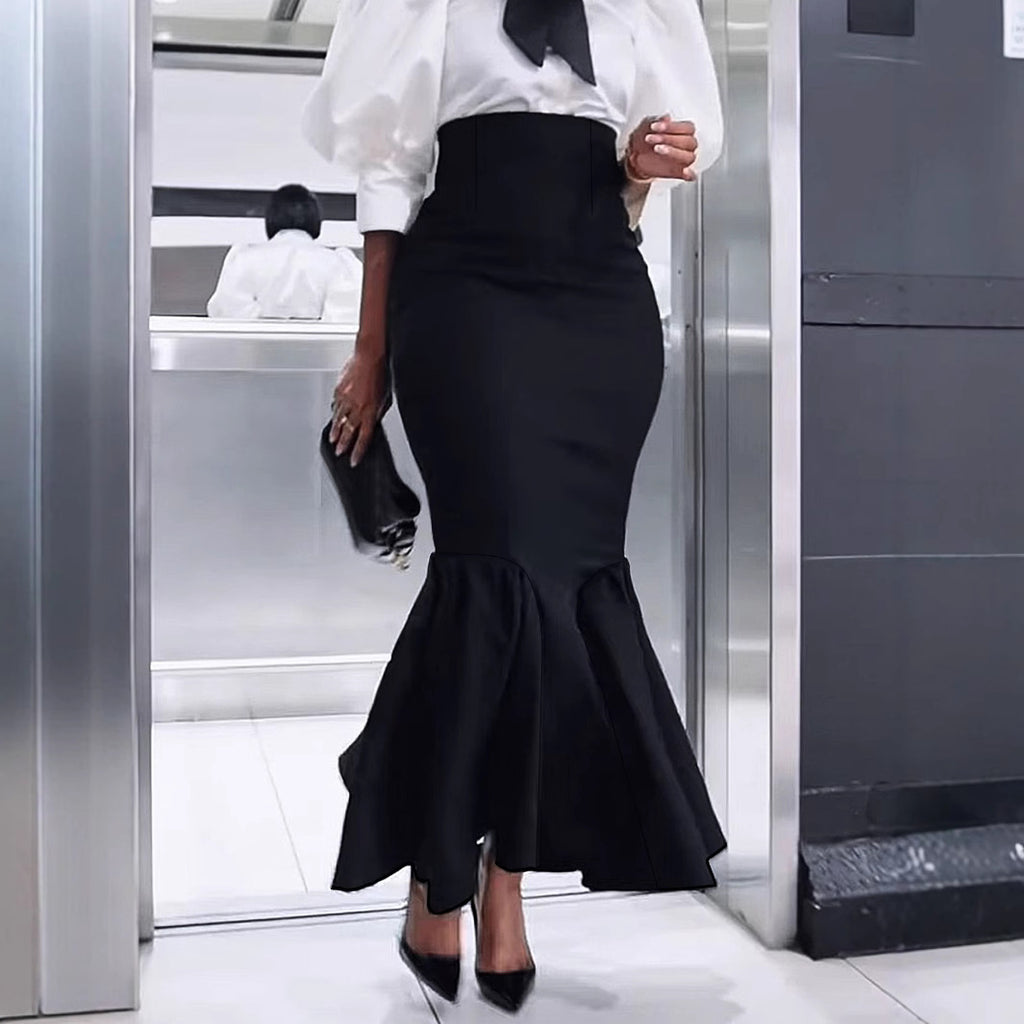 Sheath Long Fishtail Elegant Skirt by DC-THE CEO