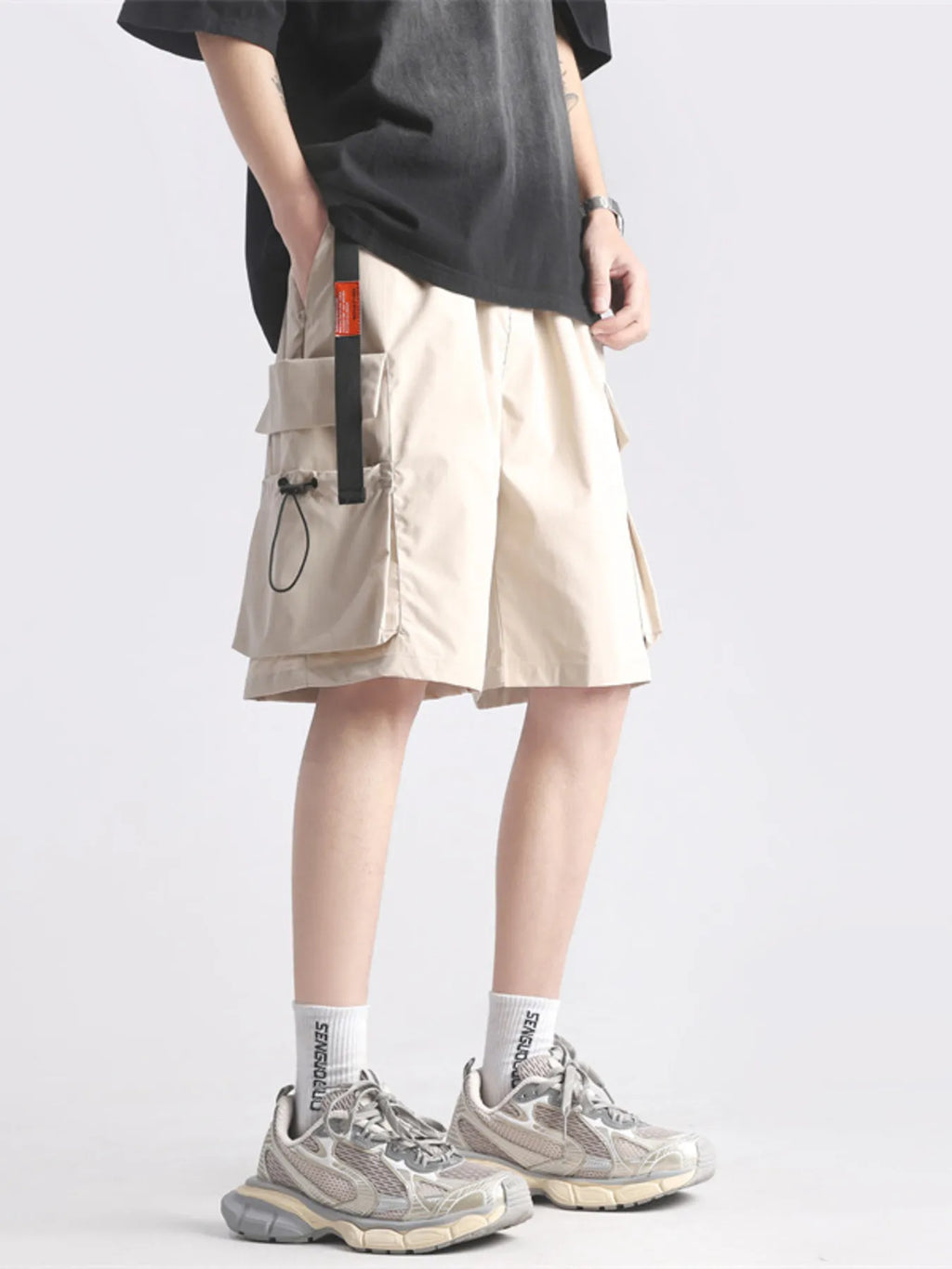 Men 's Full Size Multi-Pocket Relaxed Fit Cargo Shorts Plus Size by Trendsi