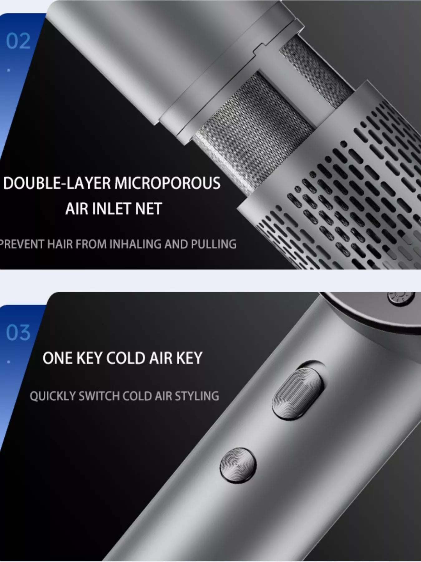 Intelligent Temperature Control High-Speed Hair Dryer by Trendsi