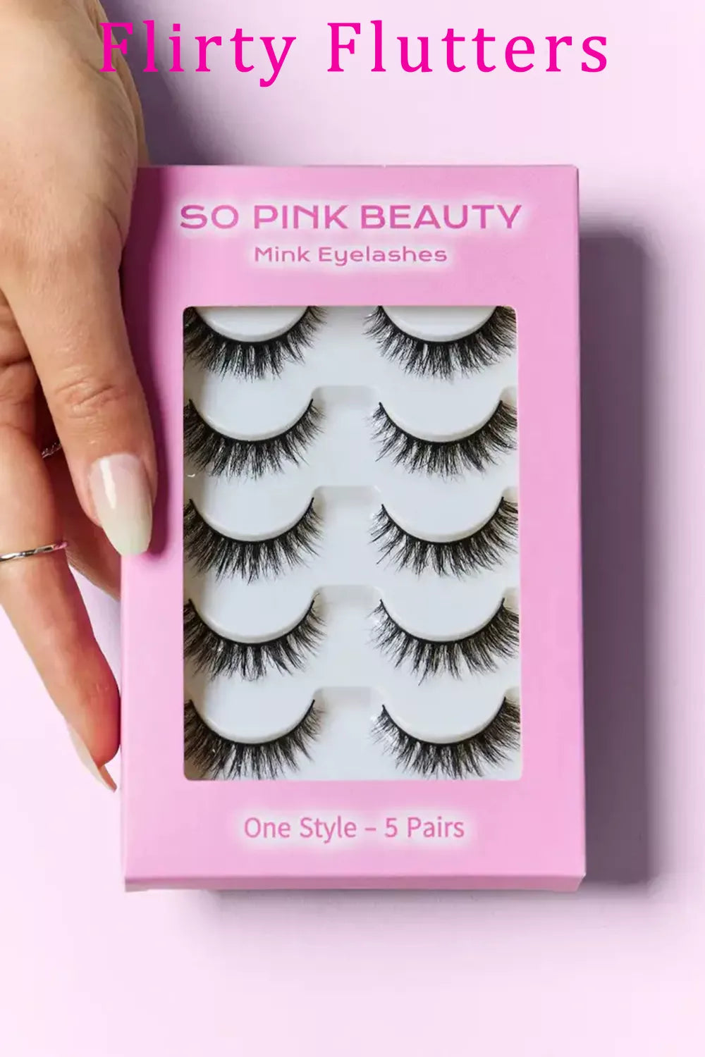 SO PINK BEAUTY Mink Eyelashes 5 Pairs by Trendsi