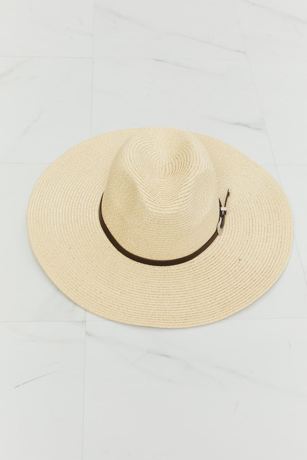 Fame Boho Summer Straw Fedora Hat by Trendsi