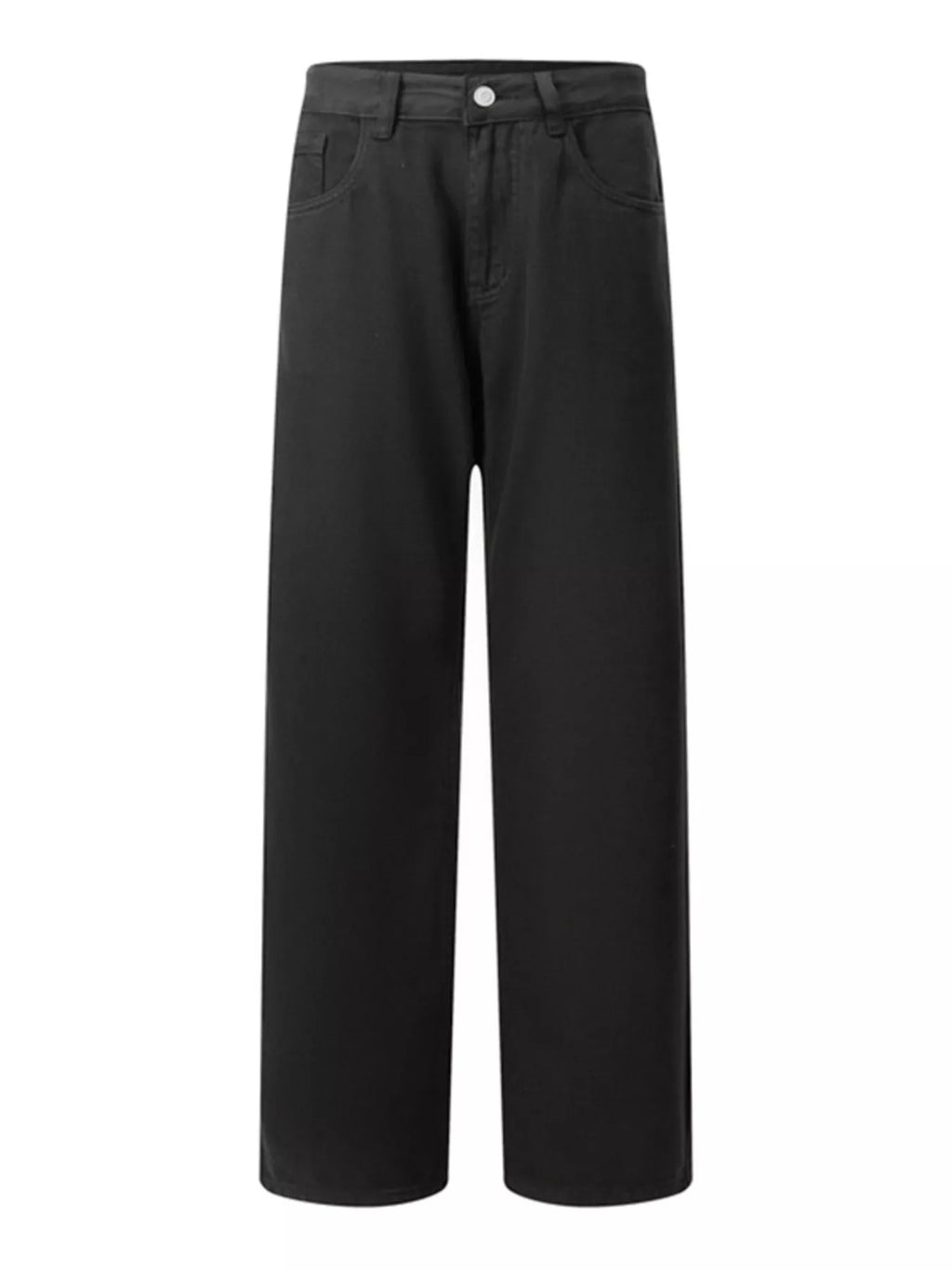 Men's Vintage Wash Wide Leg Jeans by Trendsi