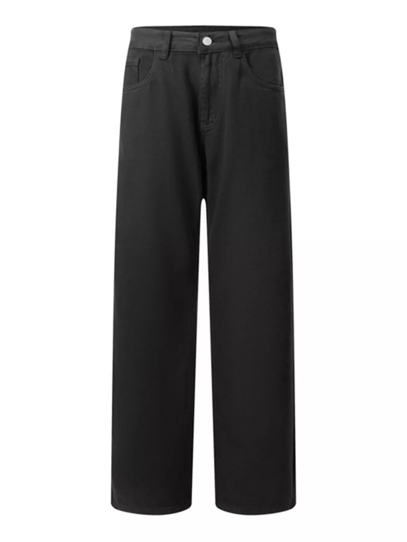Men's Vintage Wash Wide Leg Jeans by Trendsi