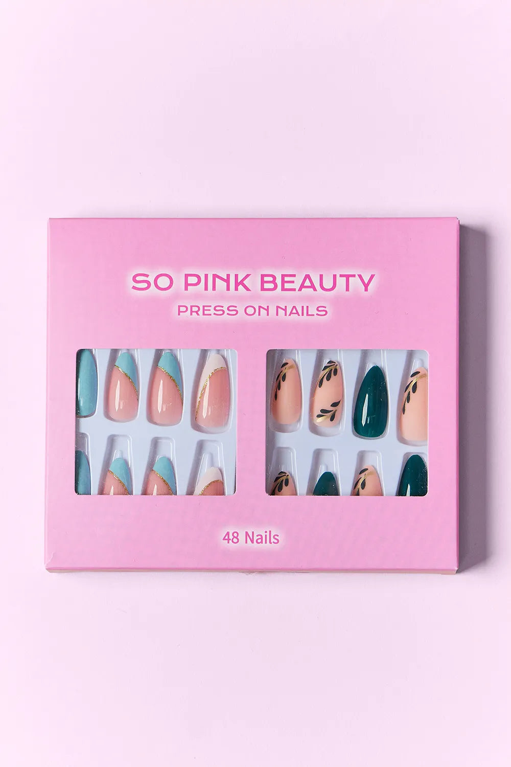 SO PINK BEAUTY Press On Nails 2 Packs by Trendsi