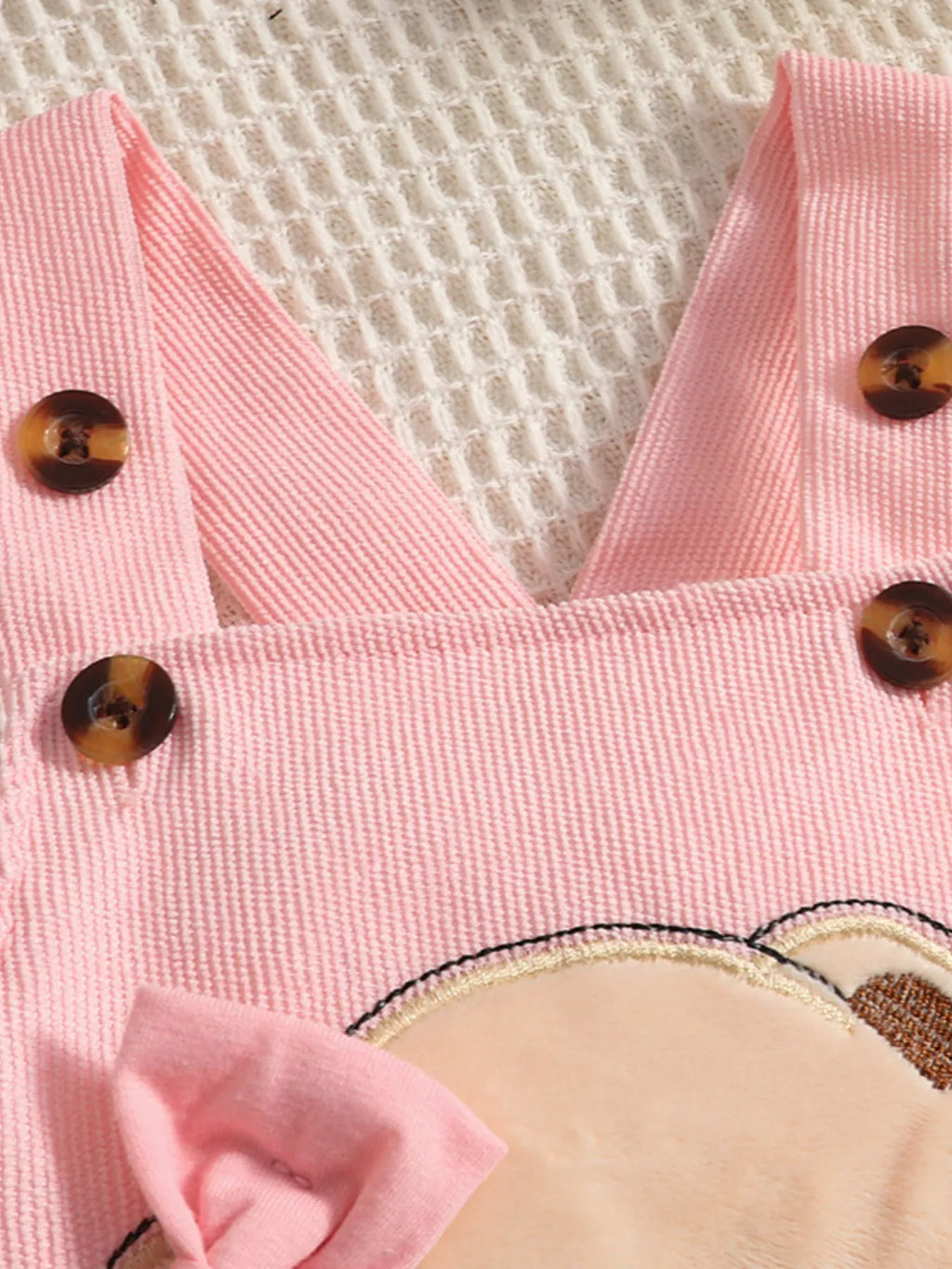 Children's Polka Dot Top and Overalls Set with Headband by Trendsi