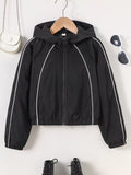 Children's Zip Up Long Sleeve Jacket by Trendsi