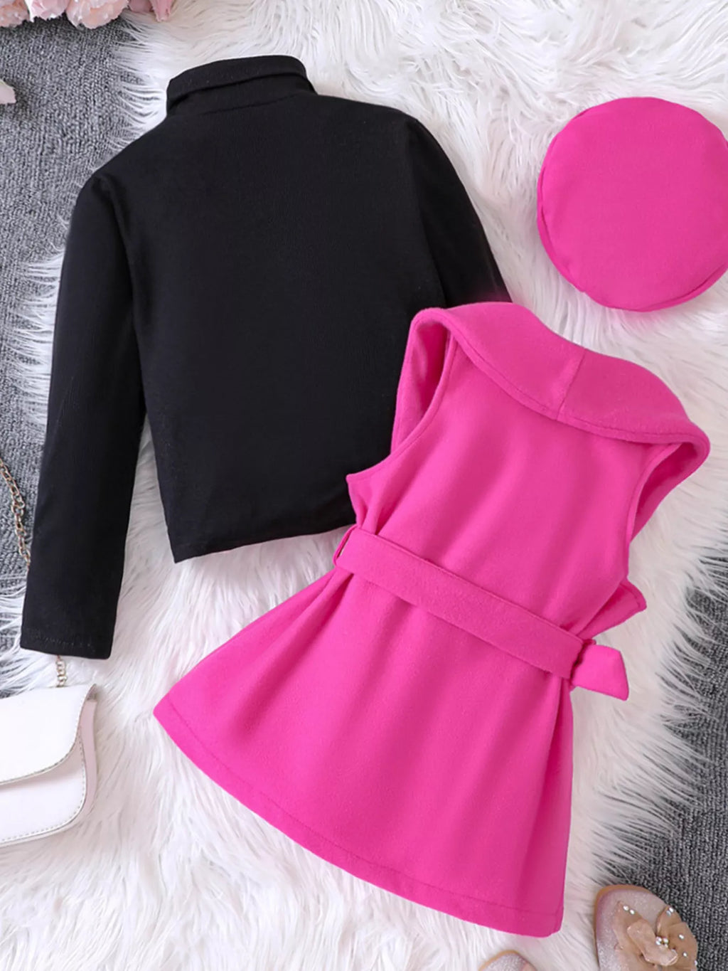 Children's Vest & Top & Beret 3-Piece Set by Trendsi