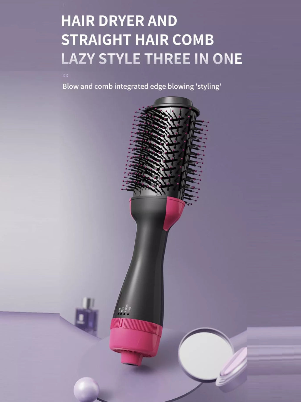 Multifunctional Hot Air Straightening Comb by Trendsi