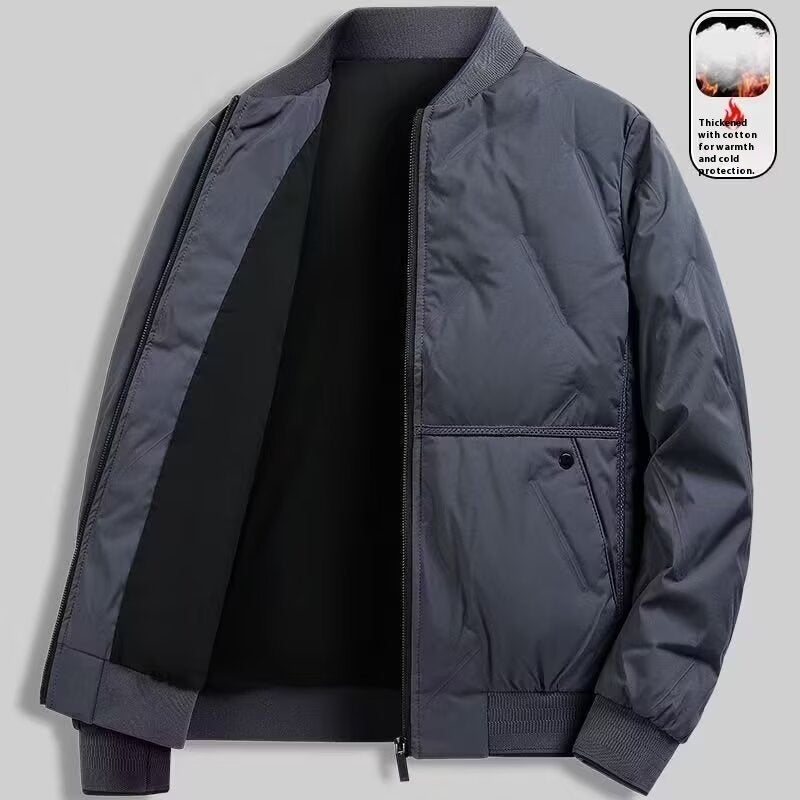 New Casual Simple Cotton-padded Coat For Men by Estely
