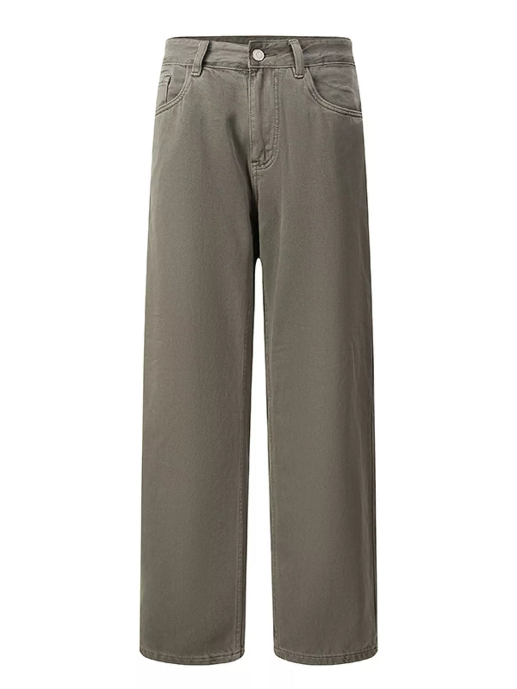 Men's Vintage Wash Wide Leg Jeans by Trendsi